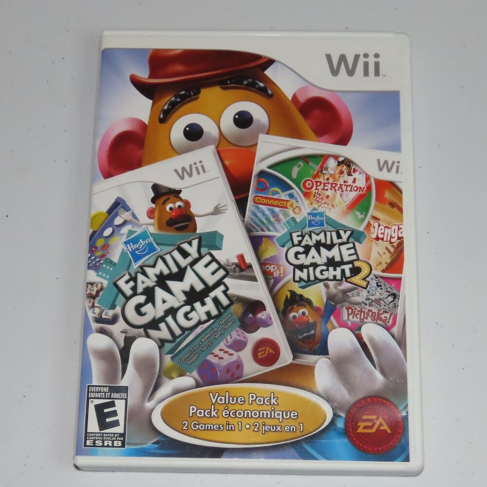 Hasbro Family Game Night 1 and 2 Bundle - Nintendo Wii